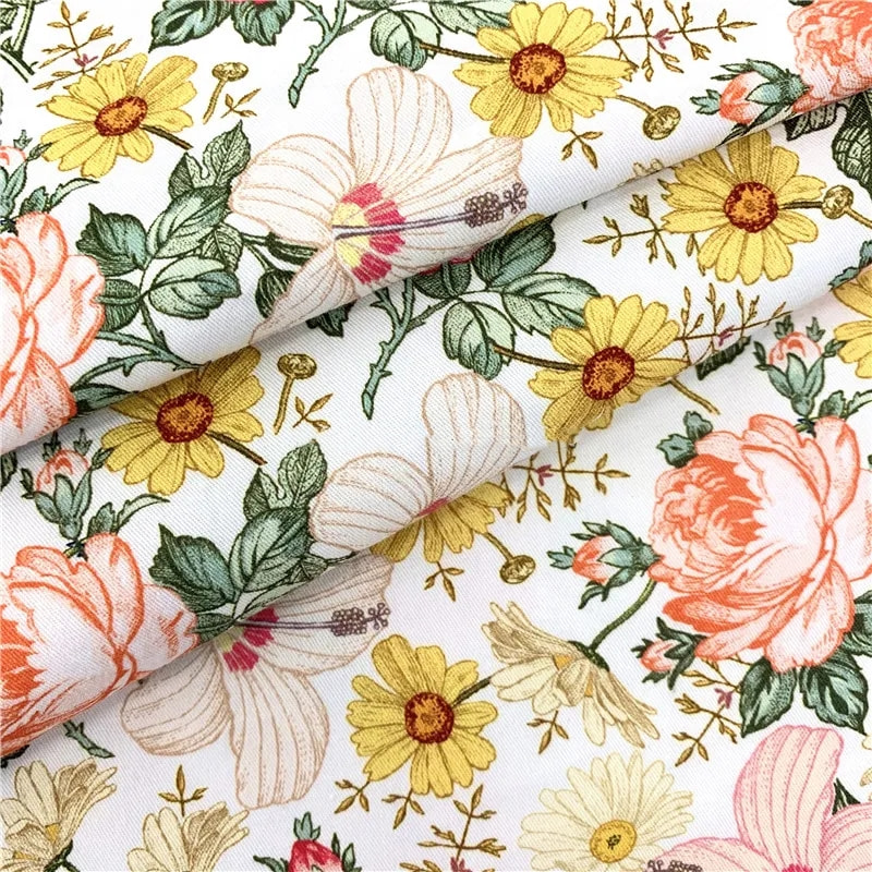 TMIE-08-3-3 120GSM Индивидуальная полиэфирная поплиновая ткань из саржевого переплета с принтом
